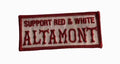 Altamont Red & White Support Patch